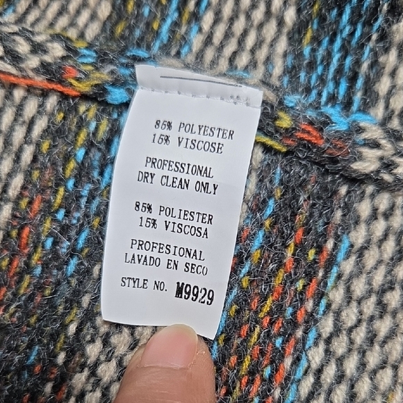 Monoreno Gray Multicolor Fringe Cardigan - Picture 6 of 8